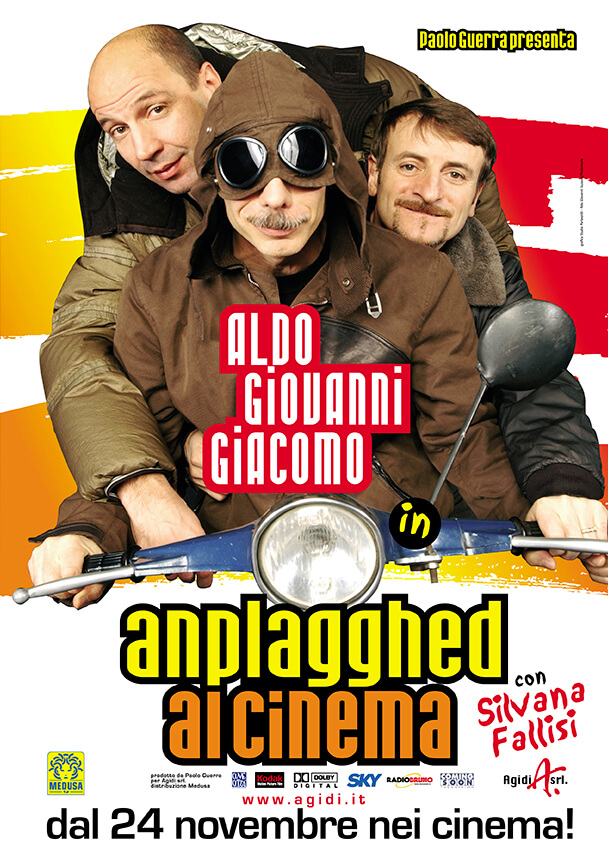 Anplagghed al cinema un film di Aldo Giovanni e Giacomo regia Massimo Venier